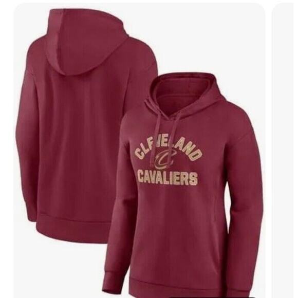 Men’s Cleveland Cavaliers Hoodie NWT 2XLT Big And Tall Burgundy Fanatics - Picture 1 of 4